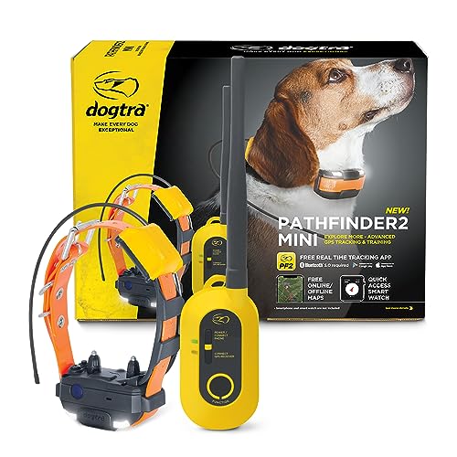 Dogtra Pathfinder 2 GPS Dog Tracker e Collar 9 Mile Long Range LED Light No Monthly fees Free App Waterproof Smartwatch Control Satellite Real Time
