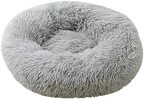 Pet Comfortable Washable Super Soft Donut Pet Dog Cat Bed (20 in/24 in/35in) Large Medium Small Size，Machine Washable ，Non-Slip Waterproof Bottom