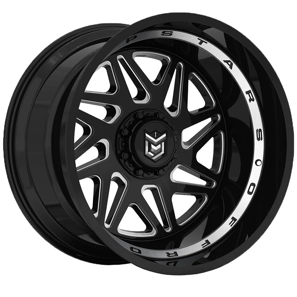 Dropstars 657BM 20x9 5x114.3/5x127 +00et Gloss Black Wheel
