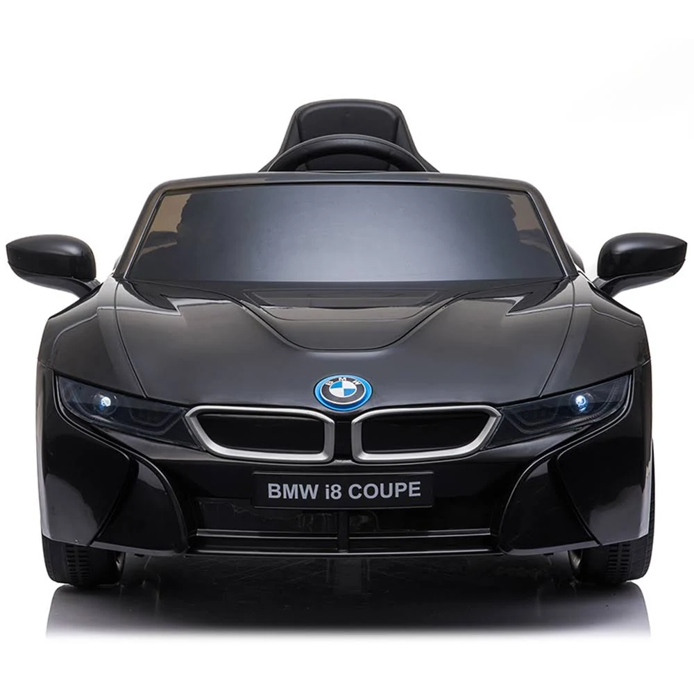 BMW i8 12V Ride on Toy Car - with Parent Remote Control by Big Toys Direct - Black