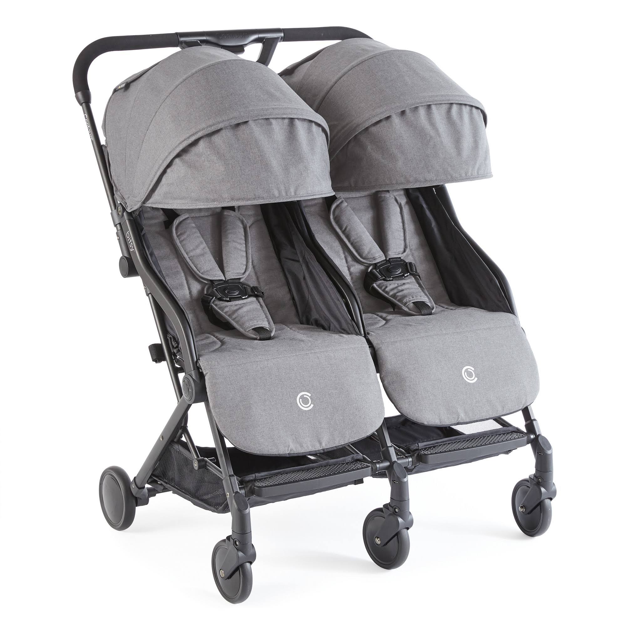 Contours Bitsy Double Stroller - Gray