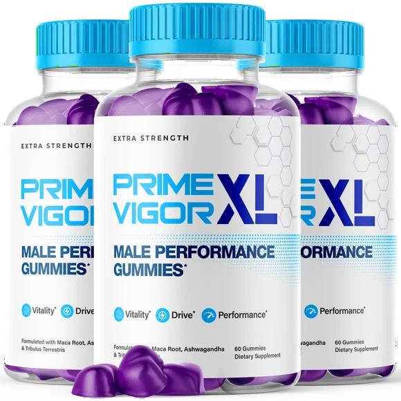 Prime Vigor XL for Men Advanced Formula Supplement with Premium Ingredients 180 Gummies - Kansas Nuitrition - HNZSDS