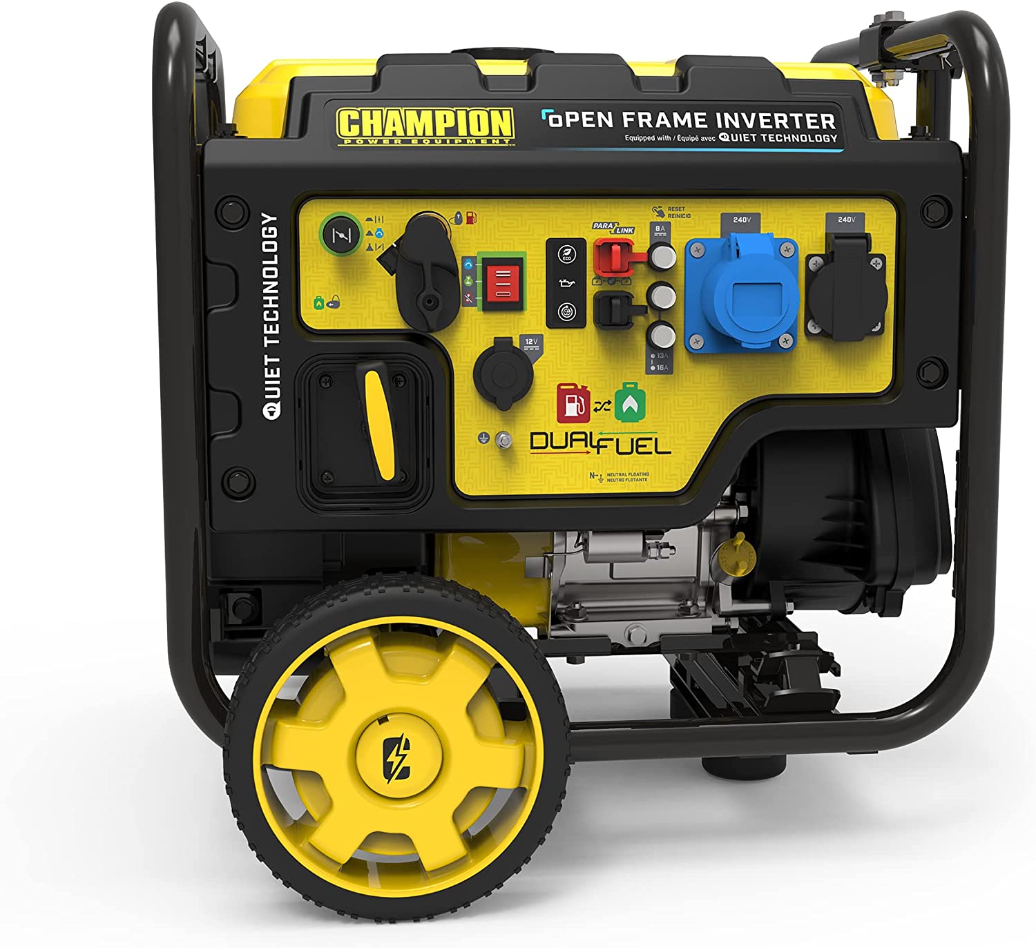 Champion Power Equipment 3600 Watt Dual Fuel Digital Hybrid Inverter &ndash; 224cc Engine, 18 hour run time, Ultra-Quiet & Light
