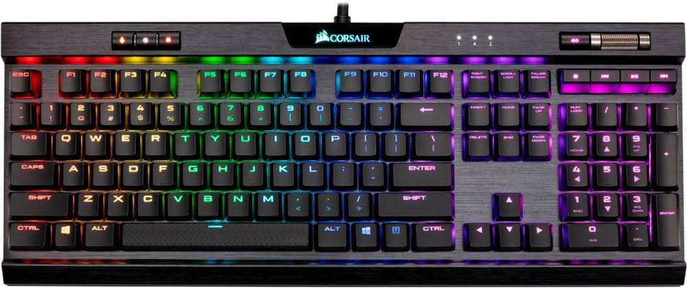 Corsair K70 RGB MK.2 Low Profile Rapidfire Mechanical Gaming Keyboard, Black