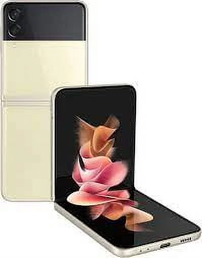 Restored Samsung Galaxy Z Flip 3 5G F711U 128GB Cream Smartphone Locked for Verizon Wireless (Refurbished) - Curated Treasures Market