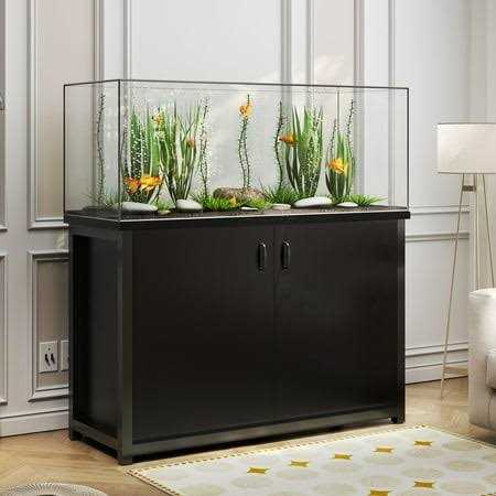 Tc-homeny 55-75 Gallon Aquarium/Fish Tank Stand with Cabinet and Charging Station/Power Outlets - Pet Supplies online store