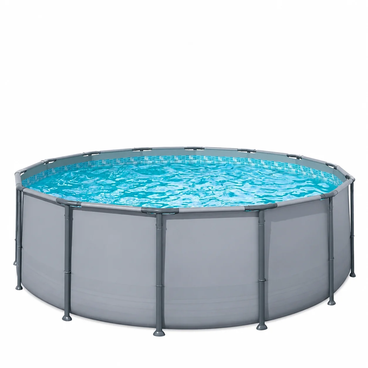 Funsicle Oasis Above Ground Metal Frame Swimming Pool Set - with FB1200S AutoSkimmer Pump, Ladder, Cover, Cloth & Deluxe Maint. Kit, 14 ft x 48 in