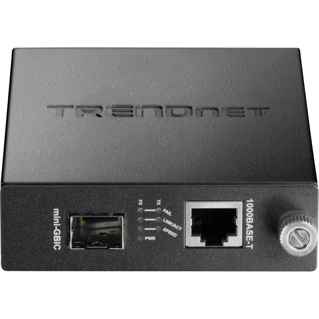 TRENDnet TFC-1000MGA Transceiver/Media Converter Intelligent 100/1000Mbase-T