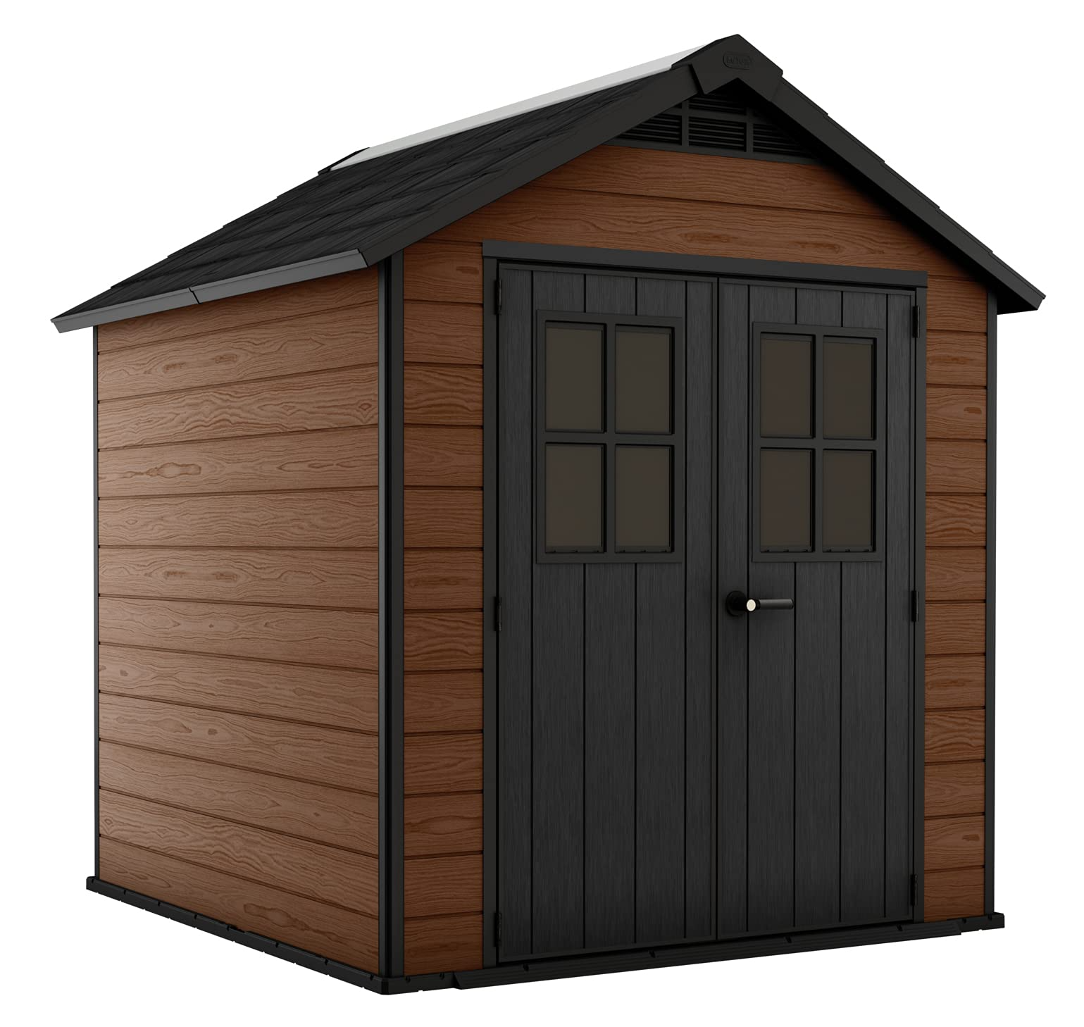 【Storage Shed】7.5&times;7 Large Resin Outdoor Storage Shed Kit &ndash; Perfect to Store Patio Furniture, Garden Tools