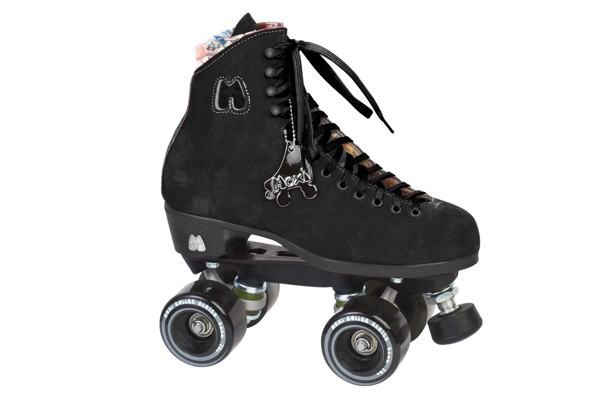 Riedell Quad Roller Skates - Black Suede - Curated Treasures Market