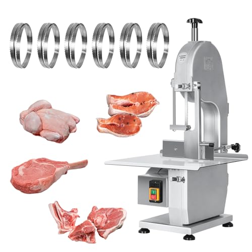 1500W Electric Meat Bone Saw Machine Commercial&Home Use Food Grade Cutter 0.6-5.9”Thickness