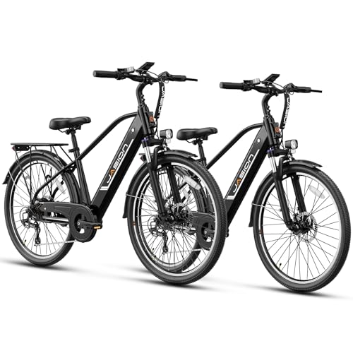 Jasion Roamer Electric Bike for Adults 1200W Peak Motor 528WH Removable Battery,up to 60miles 28MPH City Cruiser Ebike,26'' Commuter E Bike