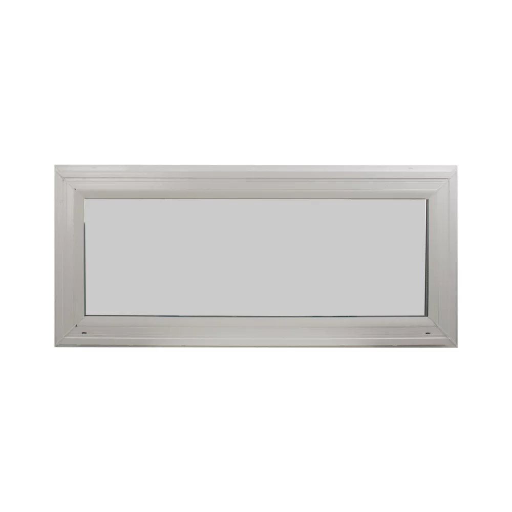 Double Pane Transom Window 24" x 10" Vinyl Window Argon Gass DP66 Non-Opening Low-E Glass