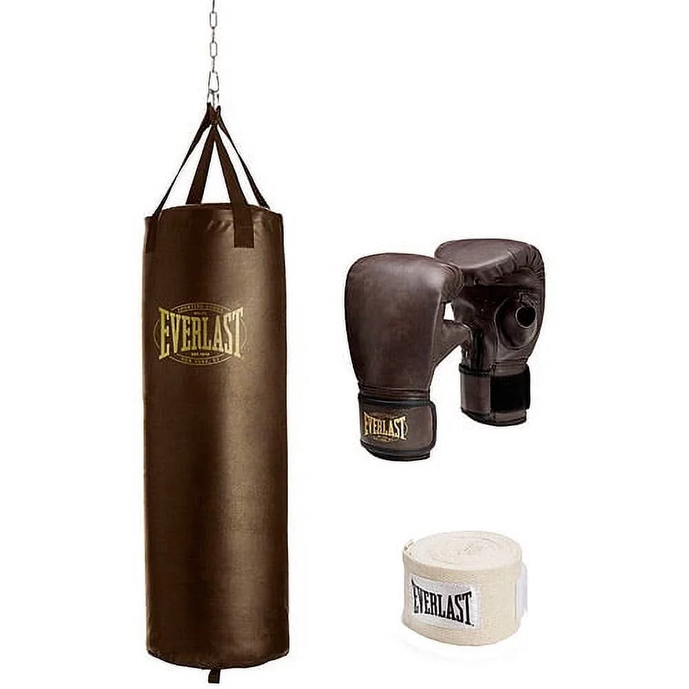 Everlast 100 lb Vintage Heavy Bag Kit - Radiant Selections