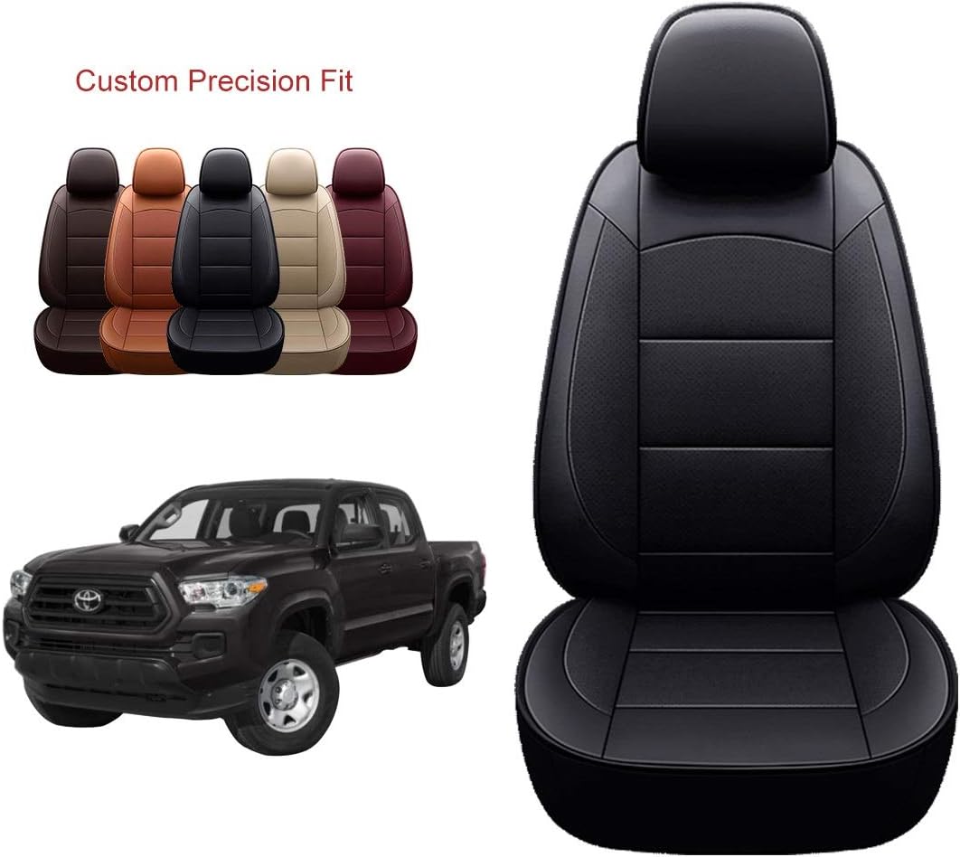 OASIS AUTO 2007-2013 Tundra Double Cab Custom Fit PU Leather Seat Cover Compatible with Tundra Double Cab 2007-2008-2009-2010-2011-2012-2013