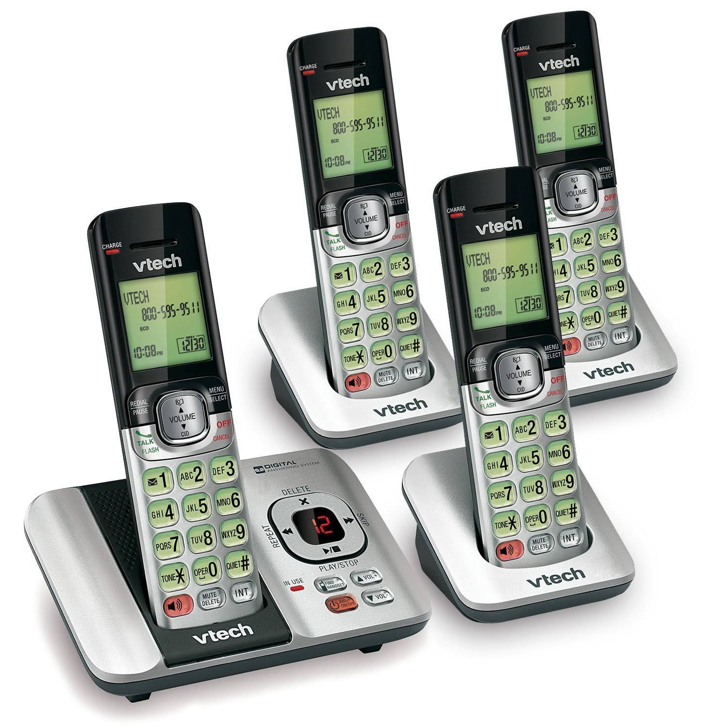 Vtech Cs6529-4 Dect 6.0 Phone Answering System with Caller ID/Call Waiting, 4