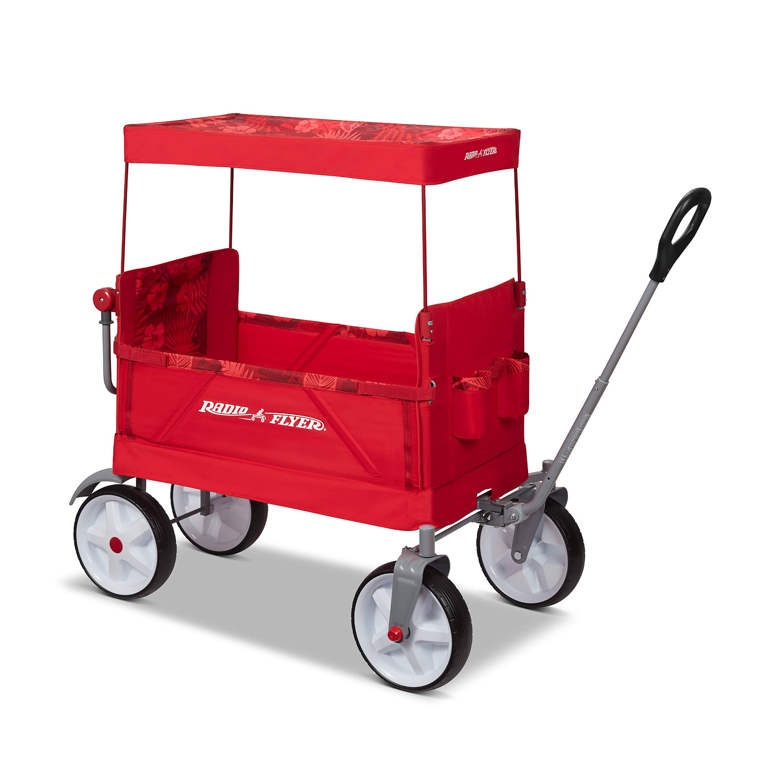 Radio Flyer, Beach &amp; Boardwalk EZ Fold Wagon, Recycled Fabric, Red - Megean