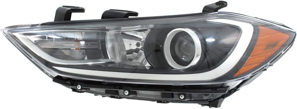 Fits Hyundai Elantra Headlight 2017 2018 Driver Side Halogen DOT Certified HY2502204 | 92101-F3010