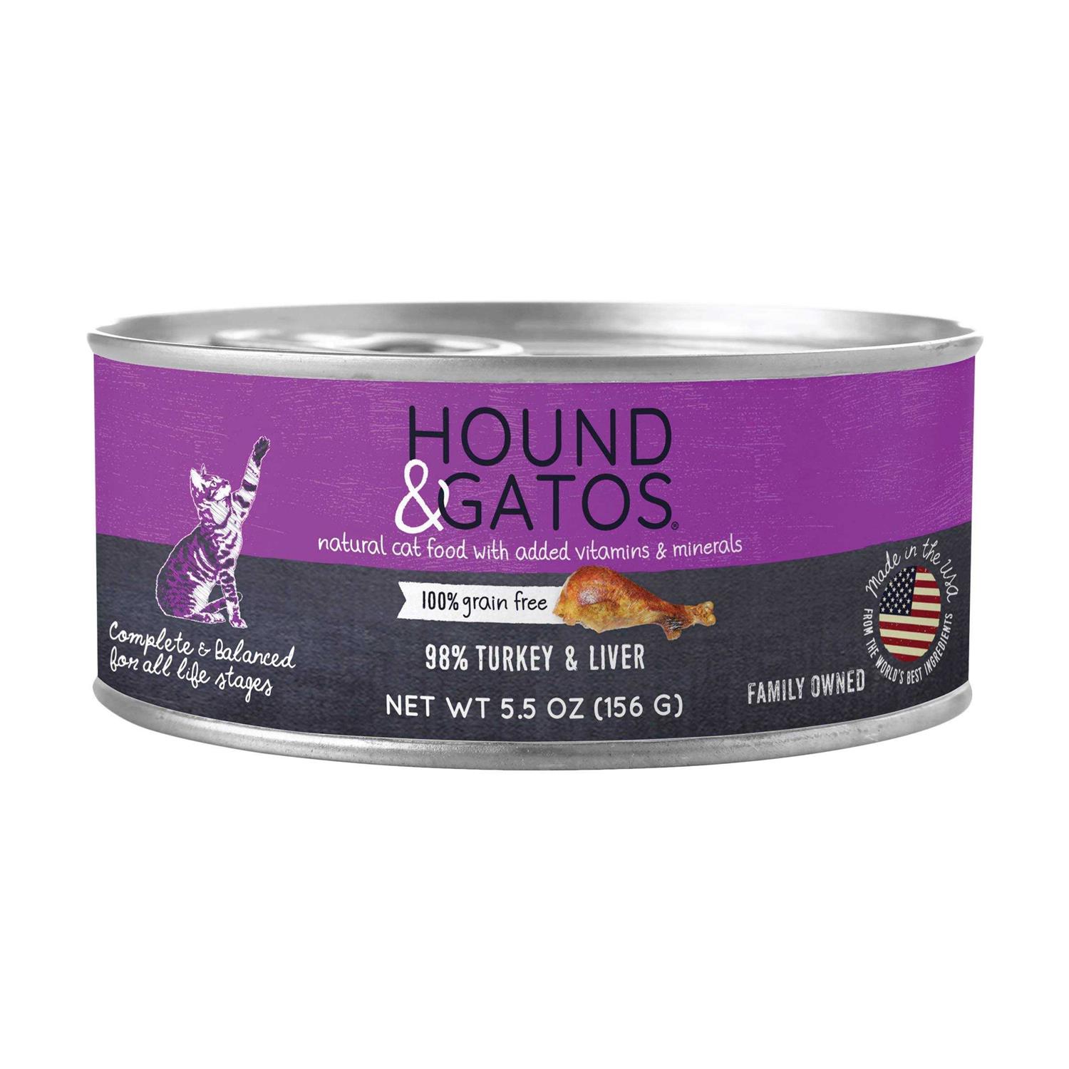 Hound &amp; Gatos Canned Cat Food 5.5oz Liver - Pet Supplies online store