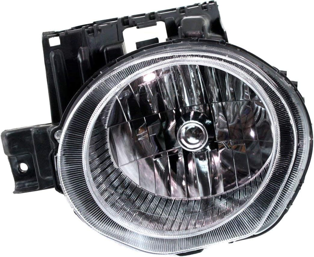 Evan-Fischer Headlight Set Compatible with 2011-2014 Nissan Juke Left Driver and Right Passenger Side Halogen With bulb(s)
