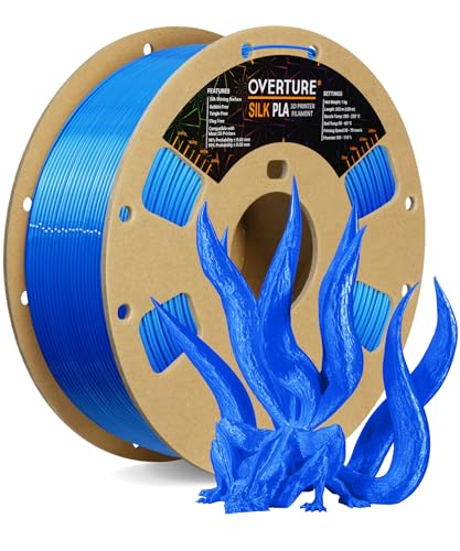 OVERTURE PLA Filament 1.75mm 3D Printer Consumables, 1kg Spool (2.2lbs), Dimensional Accuracy +/- 0.02 mm, Fit Most FDM Printer
