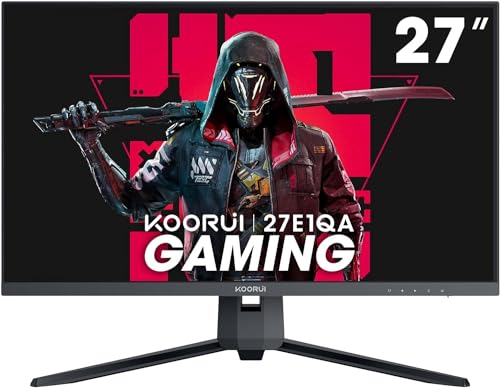 KOORUI 24.5” FHD 1920x1080p VA Gaming Monitor, 170Hz, 1ms, Adaptive Sync, 2xHDMI(144Hz) & DisplayPort(170Hz), sRGB 99%, 75 * 75mm VESA