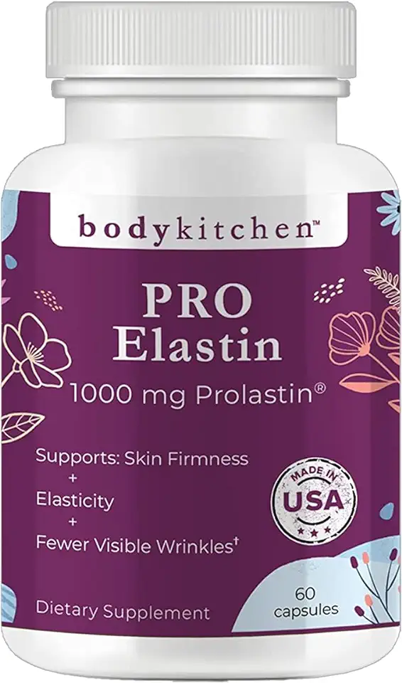 Sponsored Ad - Body Kitchen Pro-Elastin, 1000 mg Elastin Supplement, Help Reduce Signs of Aging, Improved Skin Health, Firmness & Elasticity