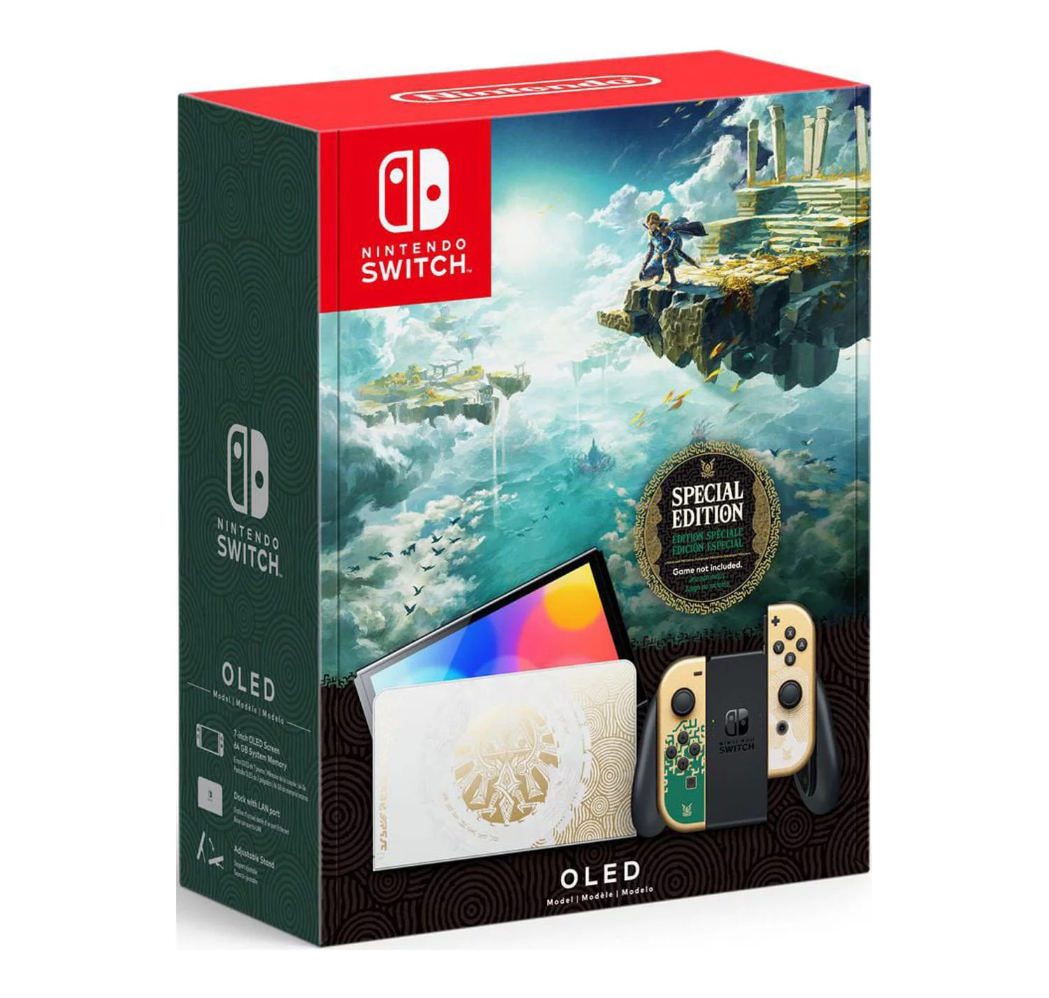 Restored Nintendo HEGSKDAAA Switch OLED Model The Legend of Zelda: Tears of the Kingdom Edition (Refurbished)