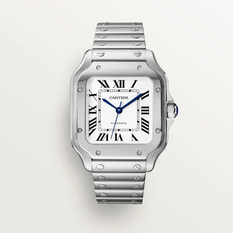 Full moon wristwatch design. Black or brown strap