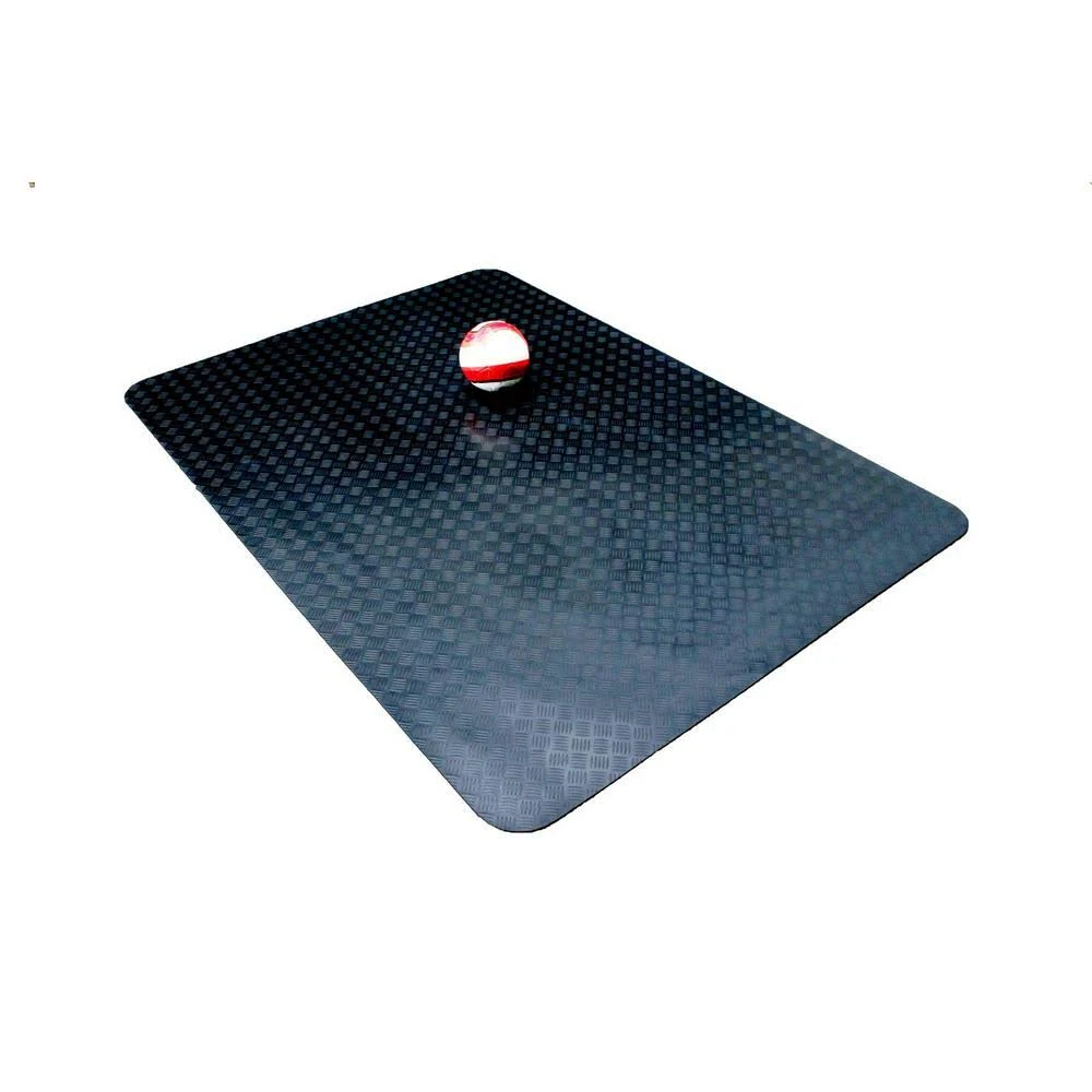 Mats 5 ft. x 7 ft. Black Commercial/Residential Rubber Garage Matting - Megean