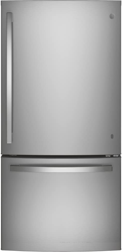 GE 24.8 cu. ft. Bottom Freezer Refrigerator in Fingerprint Resistant Stainless Steel Standard Depth ENERGY STAR