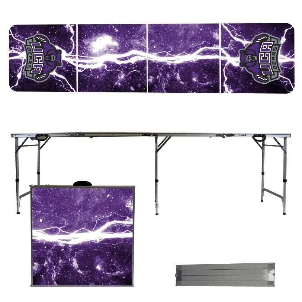 Central Arkansas 8 Foot Portable Folding Tailgate Table Lightning Version