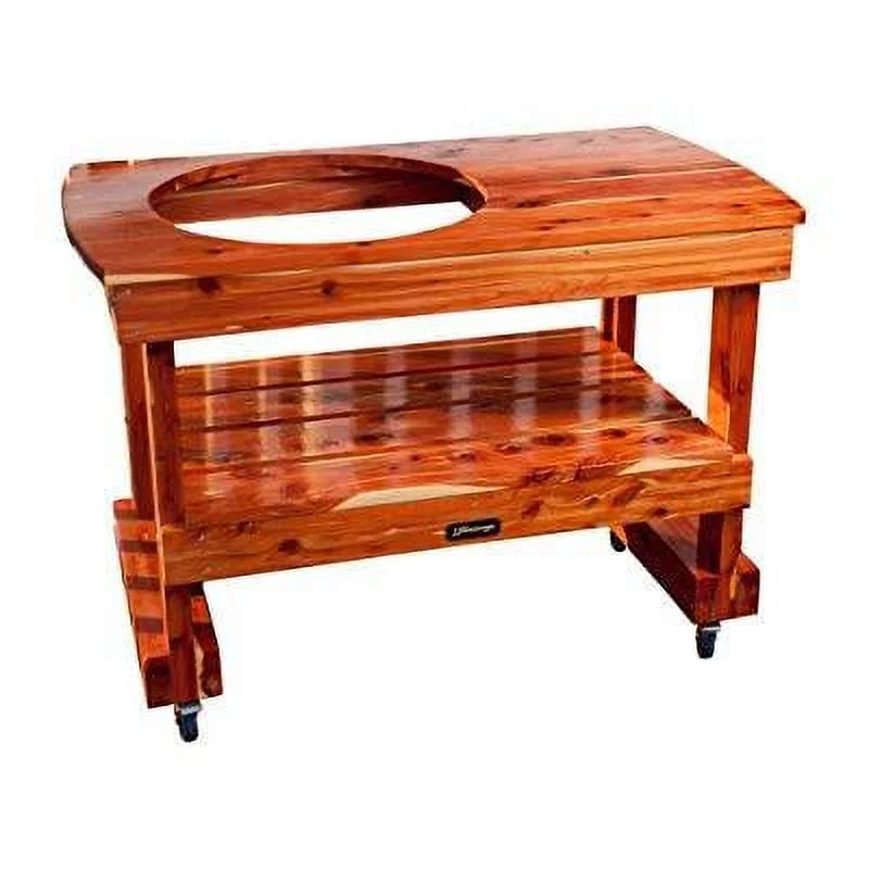 JJGeorge Big Green Egg Table (Compact Table for Large Green Egg)