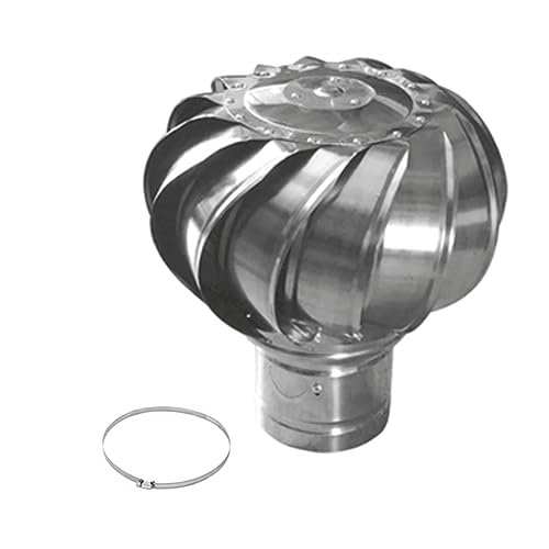 Hoiweqr Wind Turbines Air Vents, Wind Turbines Air Vents, Whirlybird Turbine, Dome Ventilator, Cap Vent Round, Vent Built-in Fly Screen Mesh