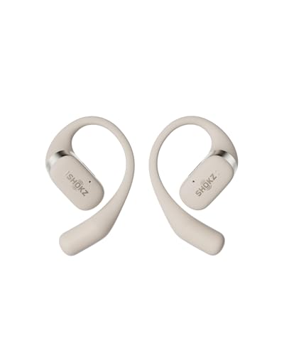 SHOKZ OpenFit - Open-Ear True Wireless Bluetooth Headphones with Microphone, Earbuds with Earhooks, Sweat Resistant, Fast Charging, 28HRS Playtime