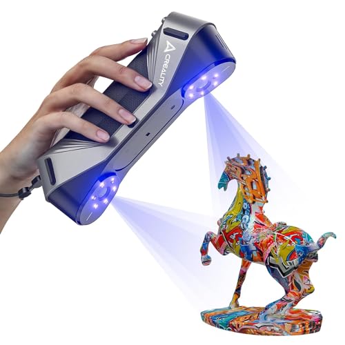 Creality CR-Scan Raptor Pro 3D Scanner for 3D Printing, 22+7 Blue Laser Lines, 30-60fps High Frame Scanning, 24-Bit Full-Color Scans
