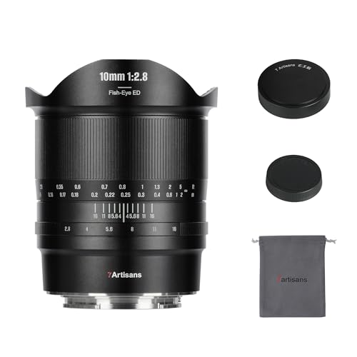 7artisans 10mm F2.8 II Full Frame Ultra Wide Angle Fisheye Lens 185°Manual Focus for Nikon Z-Mount Mirrorless Cameras Z7II/Z6II/Z5/Z6/Z7/Z9