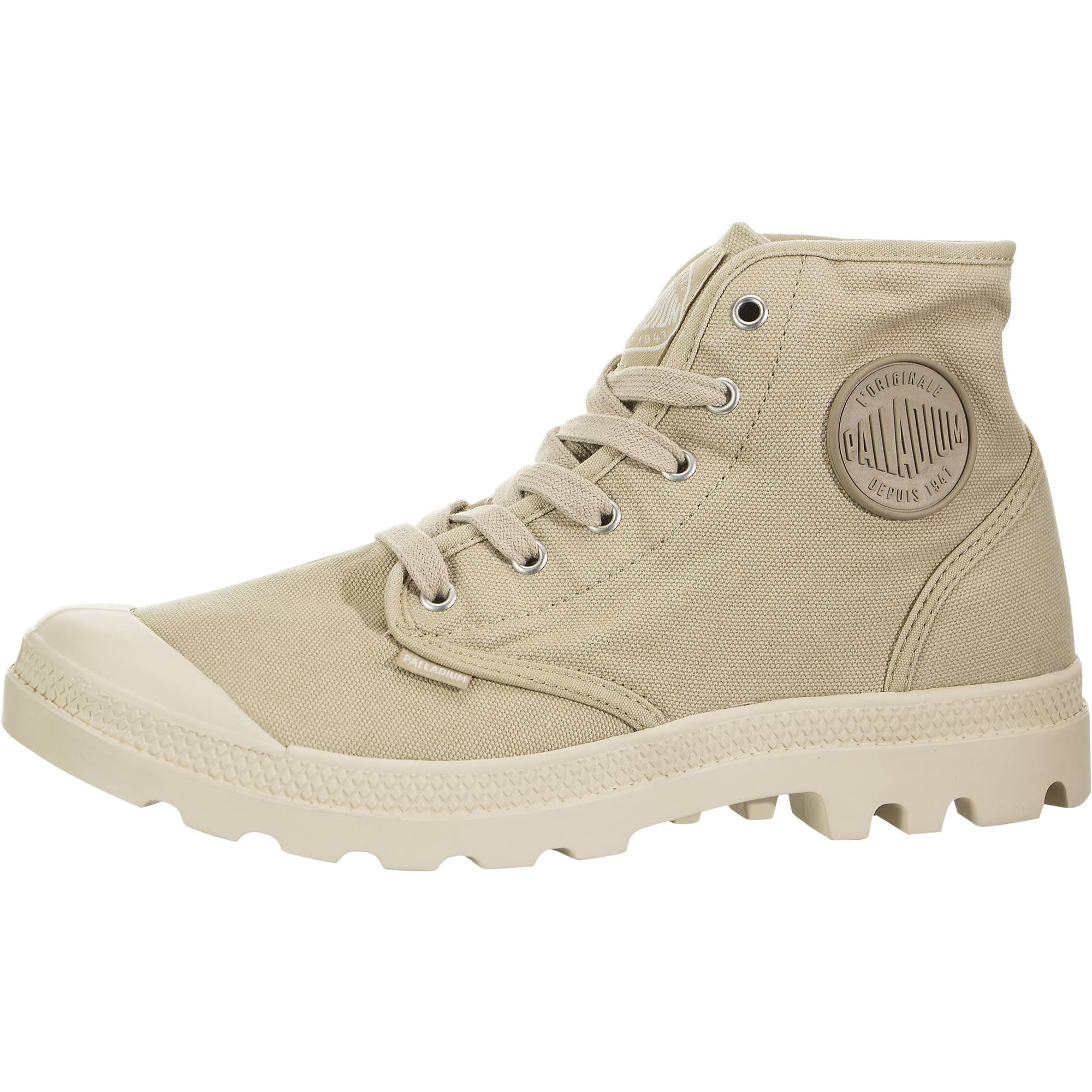 Palladium Men&s Pampa Hi Canvas, Size: 9, Sahara/ecru