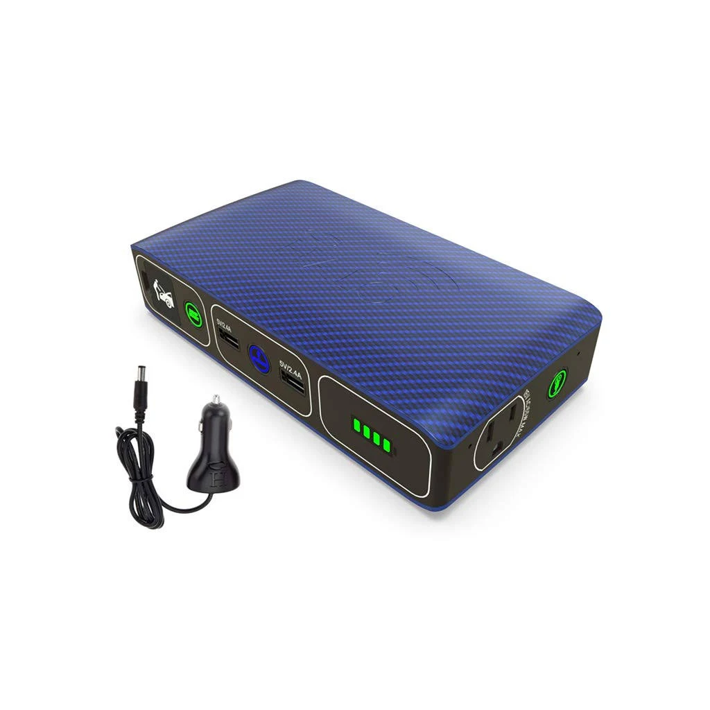 Halo Bolt AC DC Wireless Phone Charger u0026 Car Jump Starter ,Blue Graphite