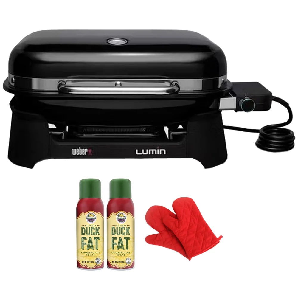 Weber 91010901 Lumin Compact Indoor Outdoor Electric Grill