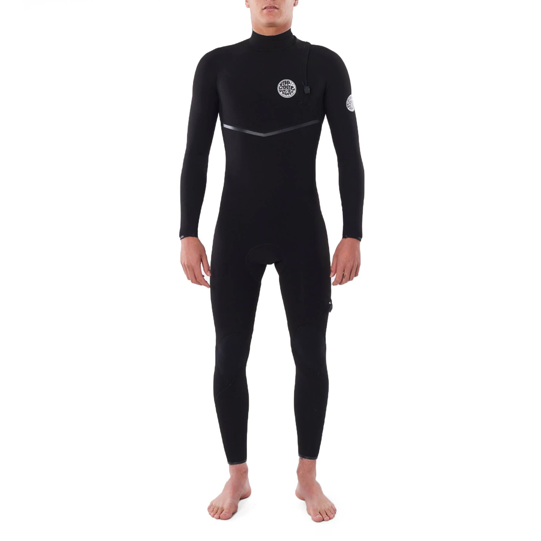 Rip Curl Mens 2021 E-Bomb 4/3mm Zip Free Wetsuit - Black