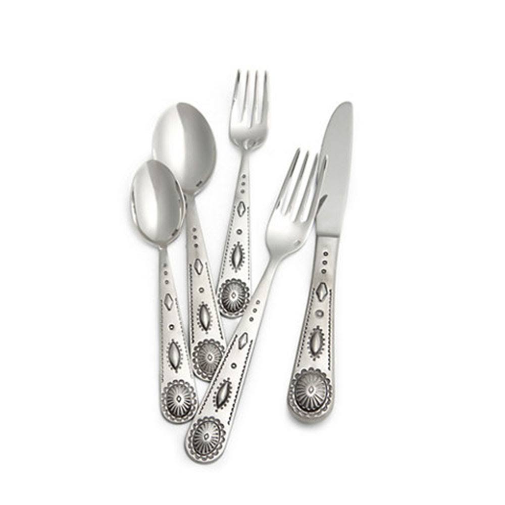 Ralph Lauren Carsen Concho 5 Piece Silverware Place Setting