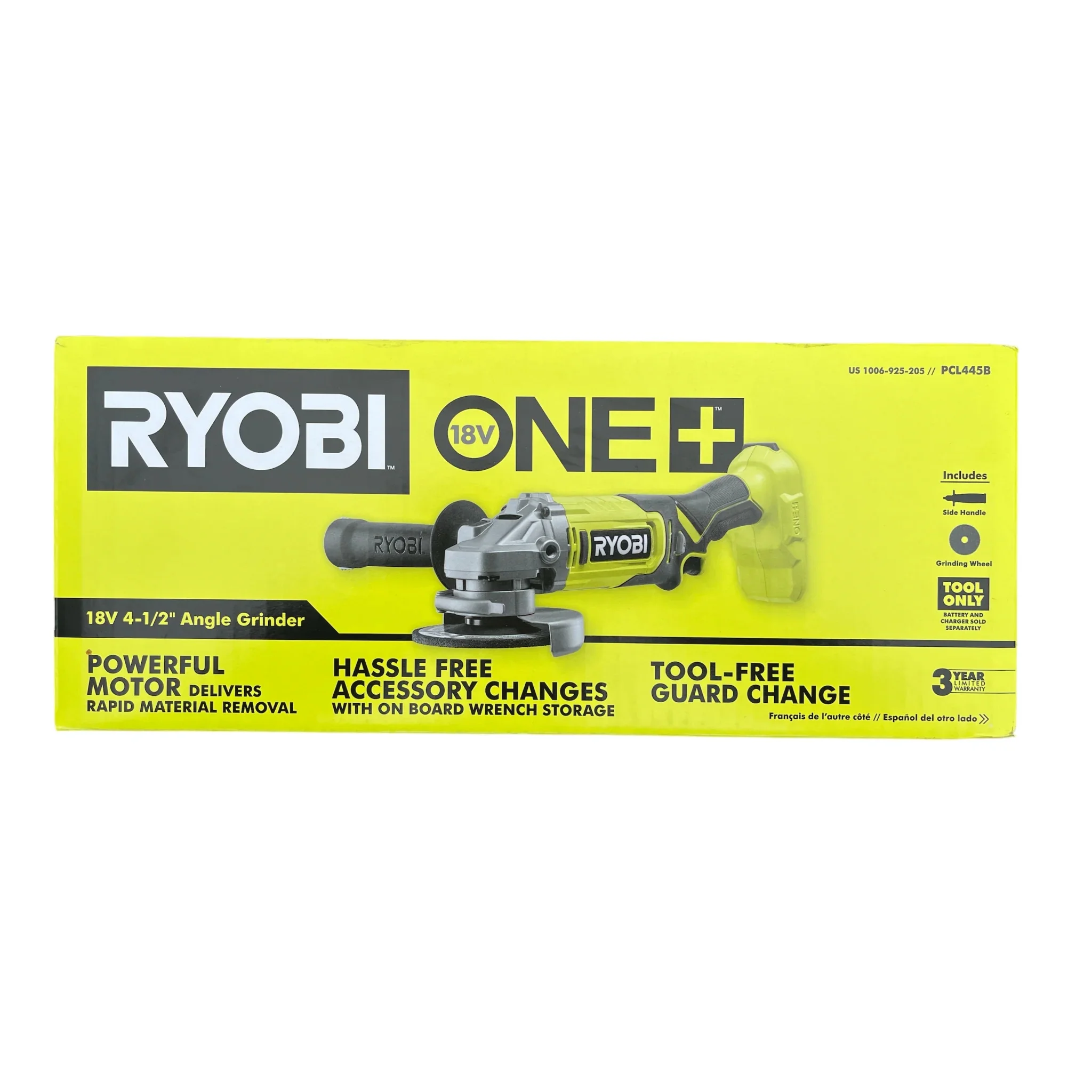 RYOBI 18-Volt ONE+ Cordless 4-1/2 in. Angle Grinder (Tool Only) - Curated Treasures Market