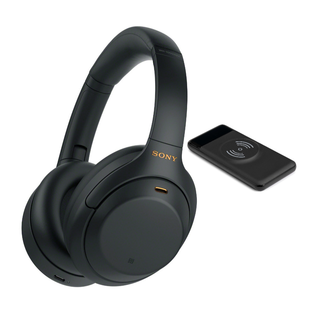 Sony Bluetooth Noise-Canceling Over-Ear Headphones, Black, WH1000XM4B_K1