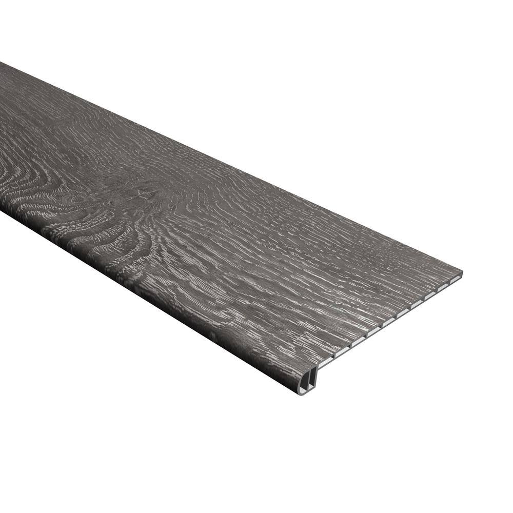 Cali Vinyl Pro with Mute Step 11.5-in x 48-in Breakwater Oak Stair Tread in Brown | 7914500517