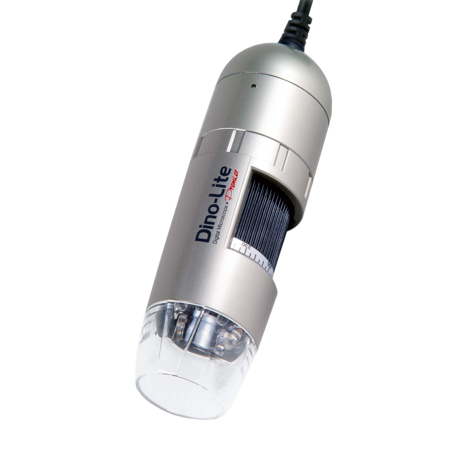 Dino-Lite USB Digital Microscope AM3111-0.3MP, 10x - 50x, 230x Optical Magnification, 8 LEDs