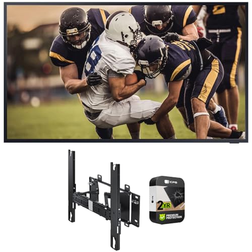 Samsung LST7TA The Terrace QLED 4K UHD HDR Smart TV Bundle with The Terrace TV Wall Mount and Premium 2 YR CPS Enhanced Protection Pack