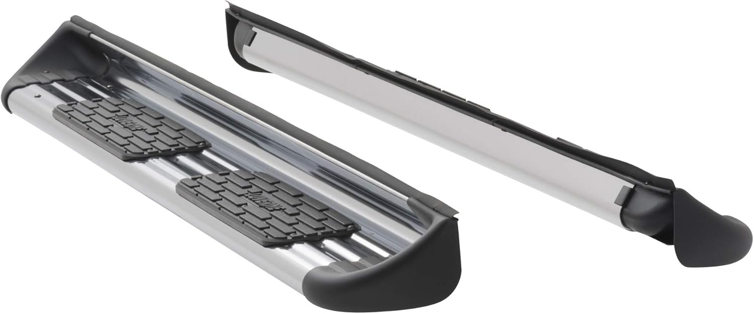 LUVERNE 481522-571521 Polished Stainless Steel Side Entry Steps Truck Running Boards, Select Ford F-150, F-250, F-350, F-450