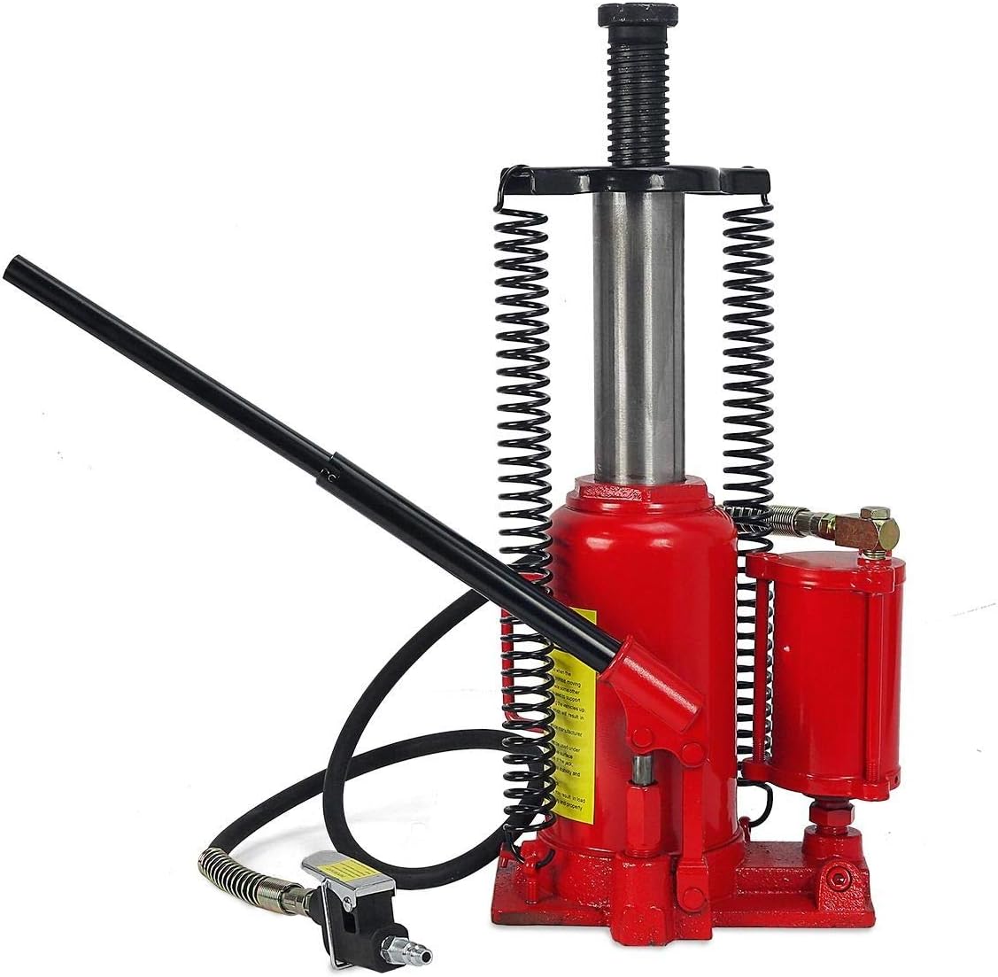 Stark 20 Ton Low Profile Air Bottle Air-Operated Hydraulic Bottle Jack Lift Manual Jack Air Jack with Handle