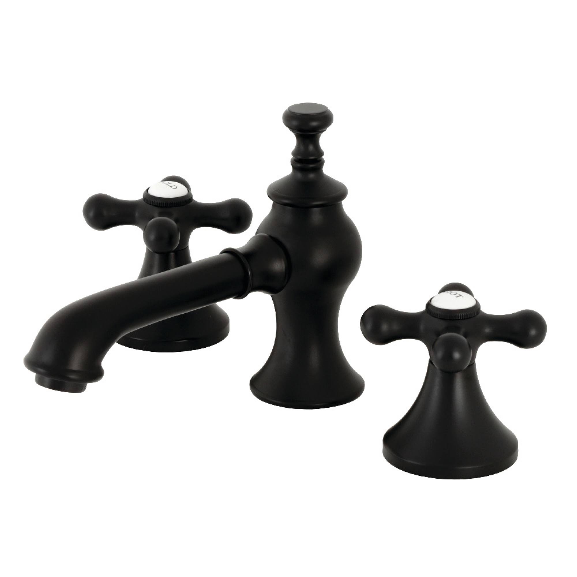 Kingston Brass KC7060AX 8 in. Vintage Widespread Bathroom Faucet Matte Black